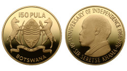 Botswana. 150 pula 1976.