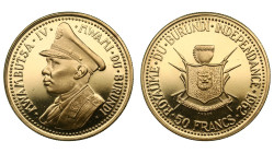 Burundi. Mvambutsa IV. 50 francs 1962. Proof.