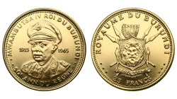 Burundi. Mvambutsa IV. 25 francs 1965.