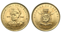 Burundi. Mvambutsa IV. 10 francs 1965.