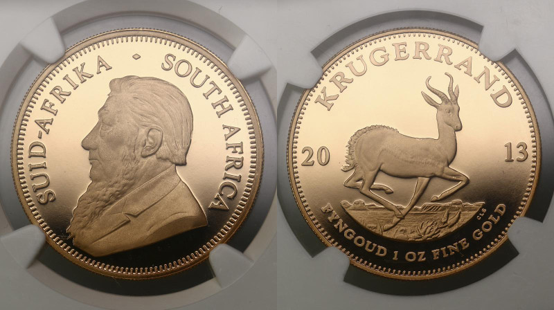 South Africa. Krugerrand 2013. Proof. NGC PF70 Ultra Cameo. One of First 300 str...