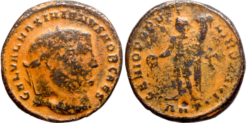 Maximinus II. (310 AD). Follis. Antioch. Obv: IMP C GAL VAL MAXIMINVS P F AVG. l...