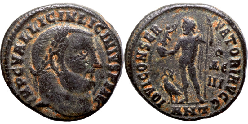 Licinius I, AD 308-324, Roman Imperial Coin, Follis, The obverse shows a bust of...