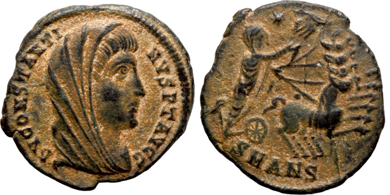 Divus Constantinus I Follis 337-340 Quadriga Manus

14mm 1,11g