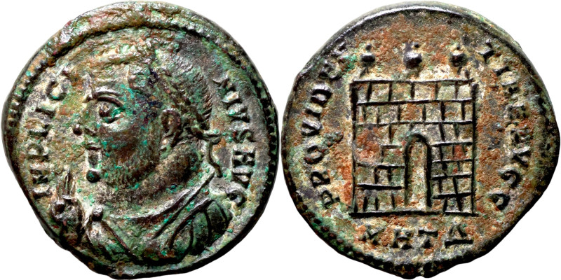 Licinius I AE Follis, Jupiter reverse Licinius I (308-324 AD). AE Follis

19mm...