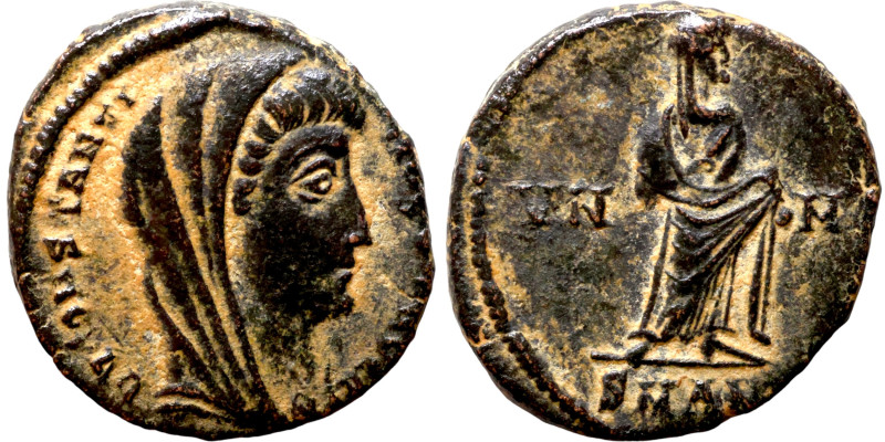 Divus Constantinus I Follis 337-340 Quadriga Manus

14mm 1,61g