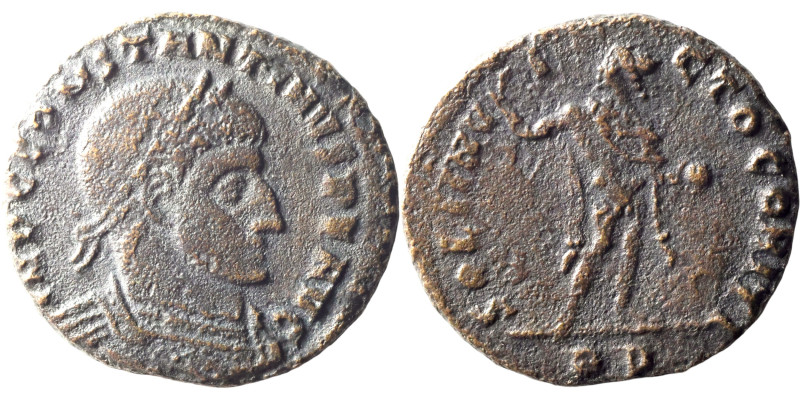 Constantinus I. (307-337 AD). Follis. Aquileia. Obv: CONSTANTINVS AVG. laureate ...