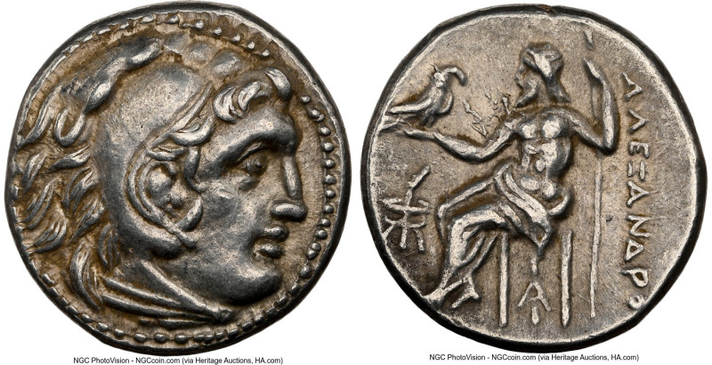 MACEDONIAN KINGDOM. Alexander III the Great (336-323 BC). AR drachm (16mm, 1h). ...