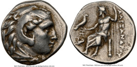 MACEDONIAN KINGDOM. Alexander III the Great (336-323 BC). AR drachm (17mm, 1h). NGC Choice VF. Lifetime issue of Abydus(?), ca. 328-323 BC. Head of He...