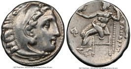MACEDONIAN KINGDOM. Alexander III the Great (336-323 BC). AR drachm (16mm, 11h). NGC Choice VF. Early posthumous issue of Colophon, ca. 323-319 BC. He...