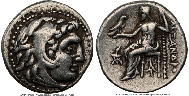 MACEDONIAN KINGDOM. Alexander III the Great (336-323 BC). AR drachm (17mm, 11h)....