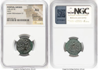 PONTUS. Amisus. Mithradates VI Eupator (ca. 85-65 BC). AE (21mm, 12h). NGC AU, light scratches. Head of Dionysus right, wearing mitra and wreathed wit...