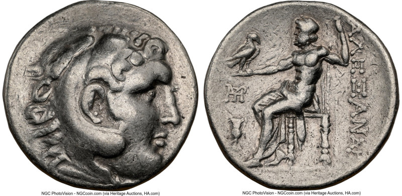 AEOLIS. Myrina. Ca. 215-190 BC. AR tetradrachm (28mm, 12h). NGC VF. Late posthum...