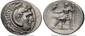 PAMPHYLIA. Perga. Ca. 221-188 BC. AR tetradrachm (35mm, 12h). NGC Choice VF. Late posthumous issue in the name and types of Alexander III the Great of...