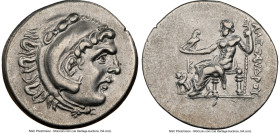 PAMPHYLIA. Perga. Ca. 221-188 BC. AR tetradrachm (33mm, 16.79 gm, 12h). NGC XF 5/5 - 4/5 Late posthumous issue in the name and types of Alexander III ...
