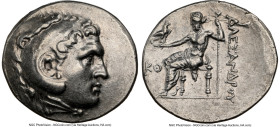 PAMPHYLIA. Perga. Ca. 221-188 BC. AR tetradrachm (30mm, 1h). NGC Choice VF. Late posthumous issue in the name and types of Alexander III the Great of ...