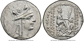 ARMENIAN KINGDOM. Tigranes II the Great (95-56 BC). AR tetradrachm (25mm, 16.09 gm, 12h). NGC AU 4/5 - 3/5, brushed. Tigranocerta, ca. 83-70 BC. Diade...