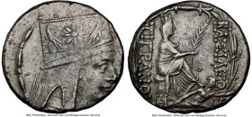 ARMENIAN KINGDOM. Tigranes II the Great (95-56 BC). AR tetradrachm (25mm, 15.69 gm, 1h). NGC Choice XF 3/5 - 3/5, brushed. Tigranocerta, ca. 80-68 BC....