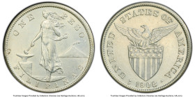 USA Administration Peso 1908-S AU55 PCGS, San Francisco mint, KM172. HID09801242017 © 2024 Heritage Auctions | All Rights Reserved