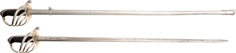 Cavalry officer's saber. Total length - 104cm. The length of the blade with the ...