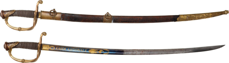 Infantry officer's saber, model 1821. Total length 920 mm. The length of the bla...