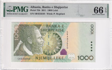 Albania, 1.000 Leke, 2011, UNC, p73b