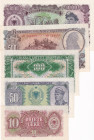 Albania, 10-50-100-500-1.000 Leke, 1957, UNC, (Total 5 banknotes)