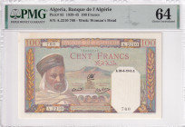 Algeria, 100 Francs, 1939/1945, UNC, p85
