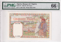 Algeria, 50 Francs, 1942/1945, UNC, p87