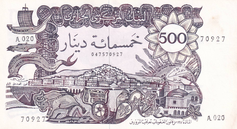 Algeria, 500 Dinars, 1970, UNC(-), p129

Staple holes, Stained

Estimate: US...