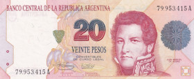 Argentina, 20 Pesos, 1992/1997, UNC, p373b