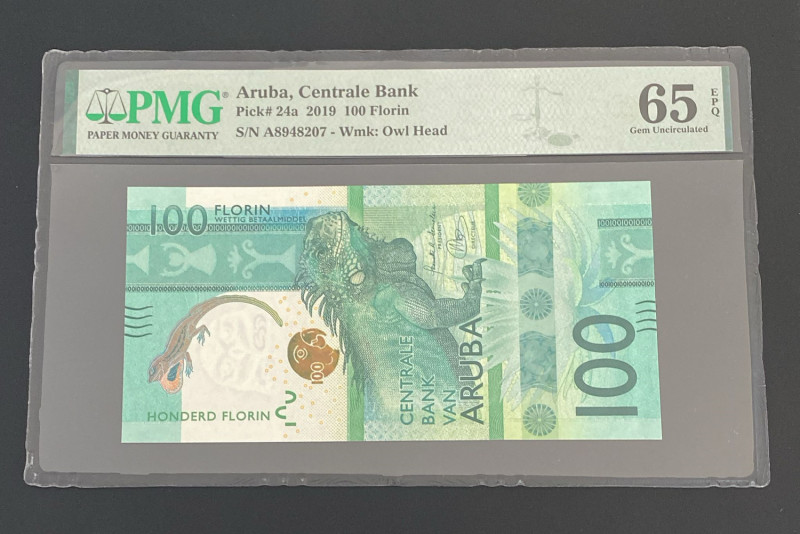 Aruba, 100 Florins, 2019, UNC, p24a

PMG 65 EPQ

Estimate: USD 75-150