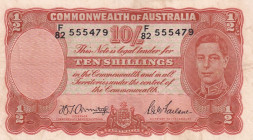 Australia, 1/2 Shillings, 1936/1939, VF, p25b