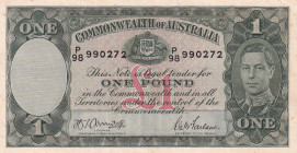 Australia, 1 Pound, 1938/1952, UNC, p26b