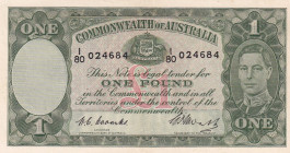 Australia, 1 Pound, 1938/1952, XF, p26c