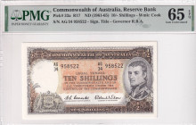 Australia, 10 Shilings, 1961/1965, UNC, p33a