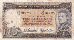 Australia, 10 Shillings, 1961/1965, VF, p33a