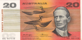 Australia, 20 Dollars, 1974/1994, AUNC(-), p46b