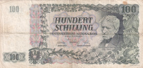Austria, 100 Shillings, 1954, VF, p133