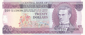 Barbados, 20 Dollars, 1988, UNC, p39