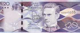Barbados, 20 Dollars, 2017, UNC, p76