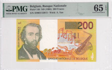 Belgium, 200 Francs, 1995, UNC, p148