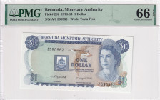 Bermuda, 1 Dollar, 1978/1984, UNC, p28b