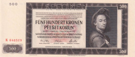 Bohemia and Moravia, 500 Korun, 1942, UNC, p12s, SPECIMEN