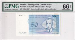 Bosnia - Herzegovina, 50 Convertible Pfeniga, 1998, UNC, p57a