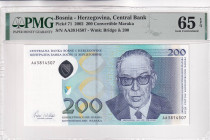 Bosnia - Herzegovina, 200 Convertible Maraka, 2002, UNC, p71
