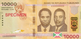 Burundi, 10.000 Francs, 2018, UNC, p54s, SPECIMEN