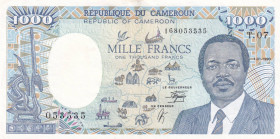 Cameroun, 1.000 Francs, 1990, AUNC(-), p26b