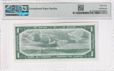 Canada, 1 Dollar, 1954, UNC, p74ar, REPLACEMENT