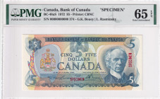 Canada, 5 Dollars, 1979, UNC, p92as, SPECIMEN
